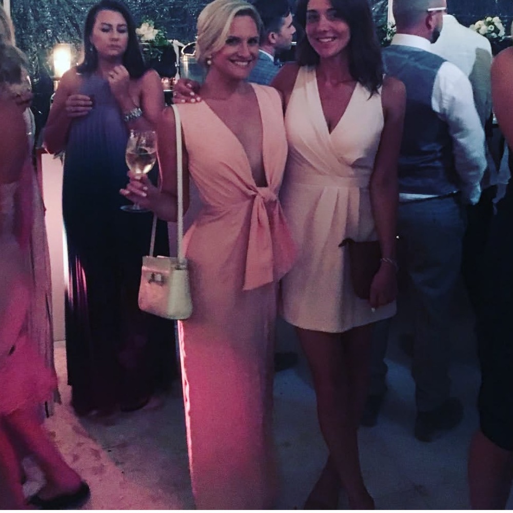 Elegant Pink Sleeveless Dress